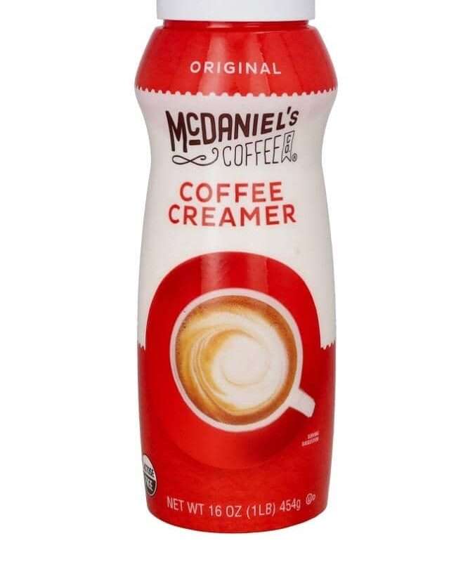 Coffee creamer McDaniels