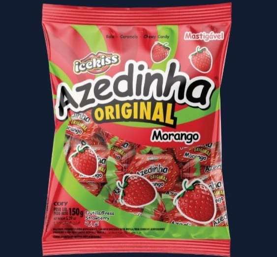 Caramelos blandos sabor fresa Azedinha