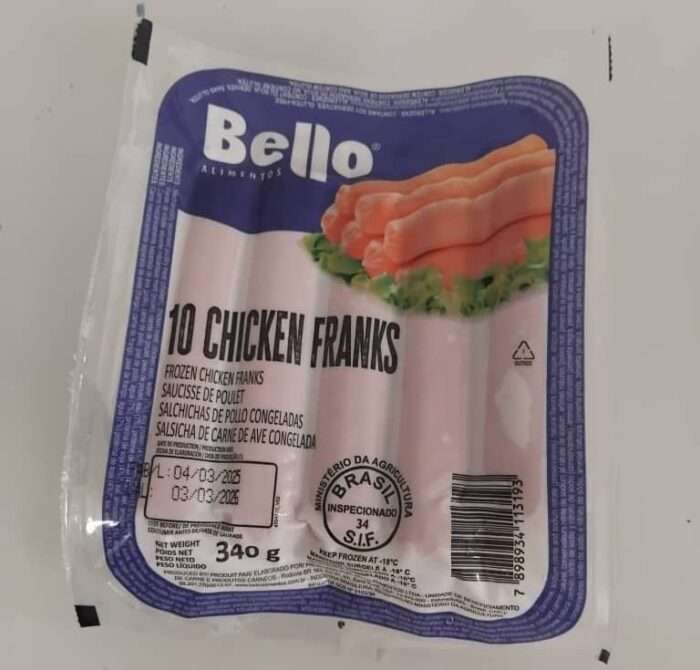Salchichas de pollo Bello