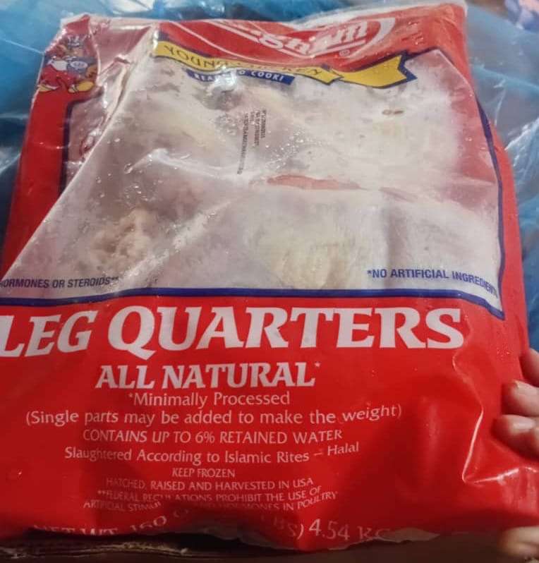 Paquete de postas de pollo