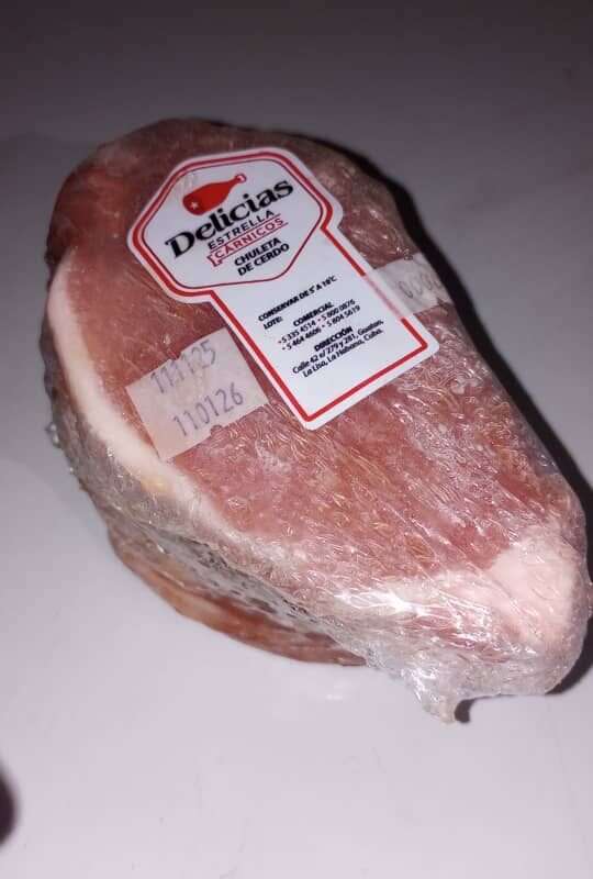Chuleta de cerdo Delicias