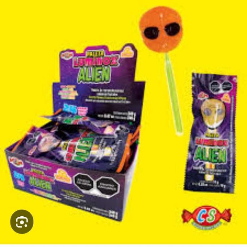 Paleta de caramelo masiso Alien