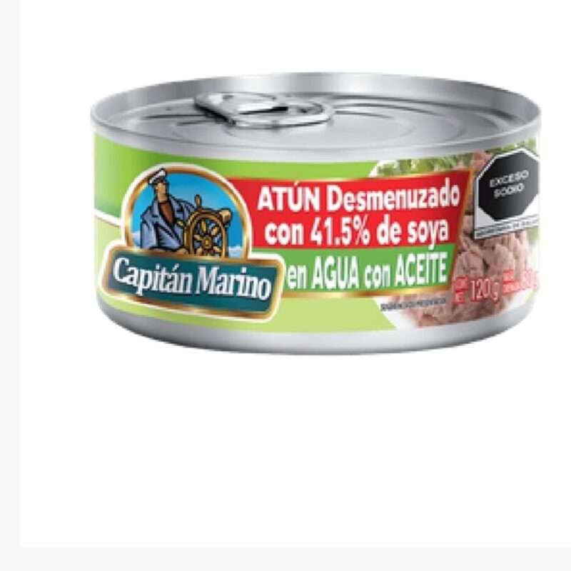 Atún deshuesado en agua con aceite Capitán Marino