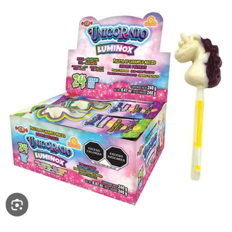 Paleta de caramelo masiso Unicornio