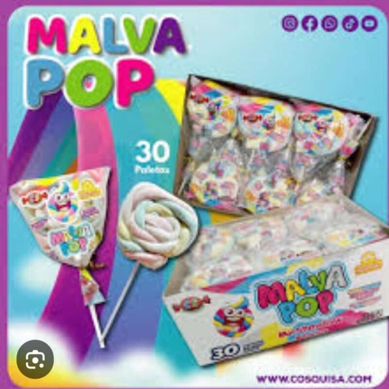 Caramelos malva pop