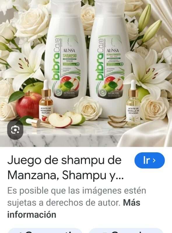 Juego de champú y acondicionador de manzana