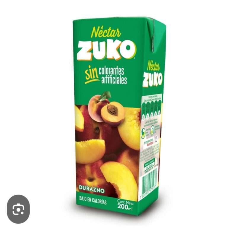Jugo de durazno Zuko