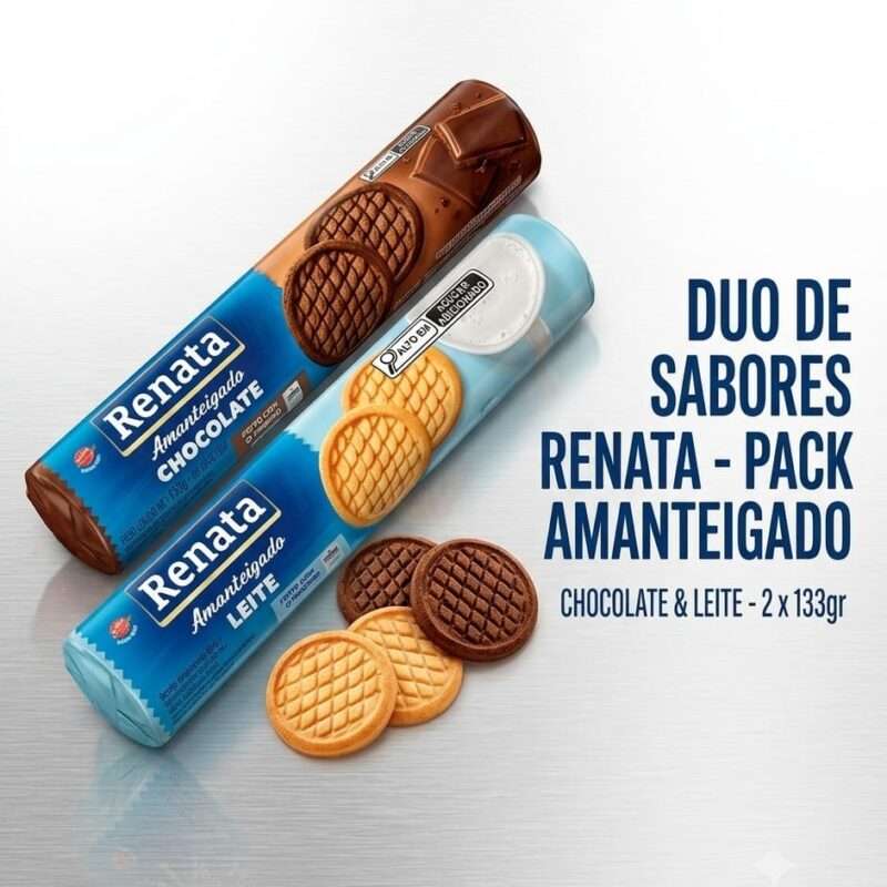 Galletas Renata duo de sabores chocolate y leche