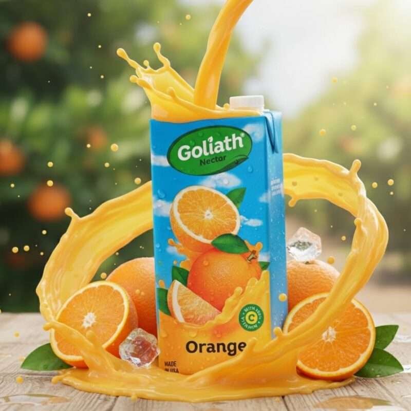Jugo de naranja Goliath