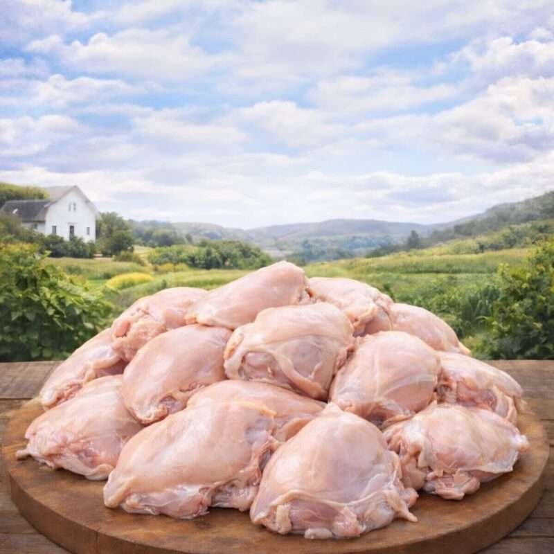 Pechugas de pollo con hueso y piel