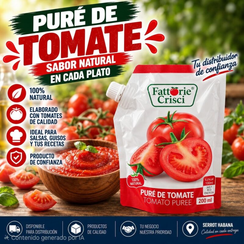 Puré de tomate Cattorie crisci