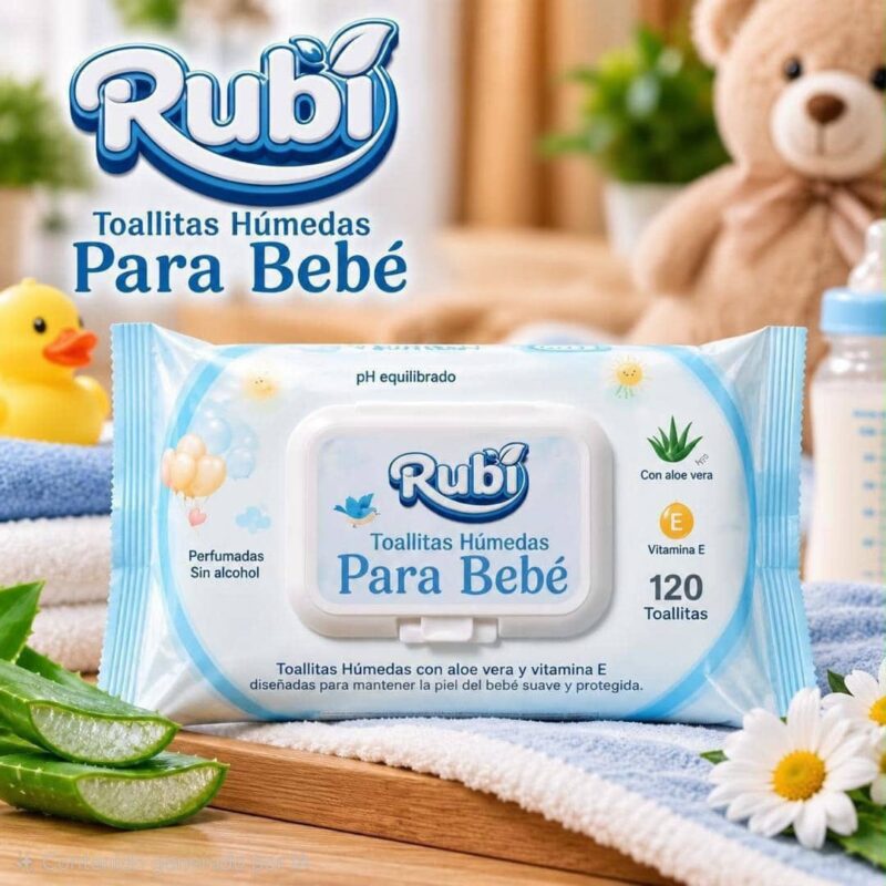 Tohallitas húmedas para bebé Rubí